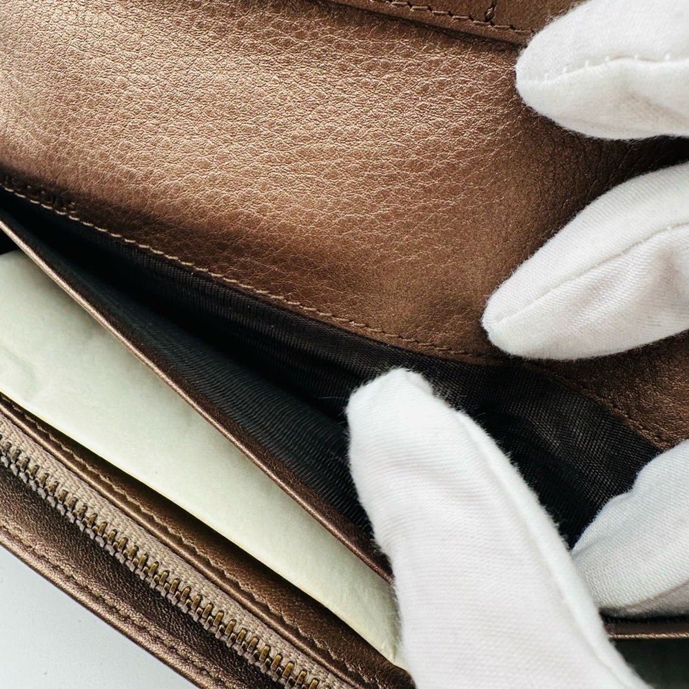 Celine Leather Embossed Monogram Wallet - Picture 8 of 13